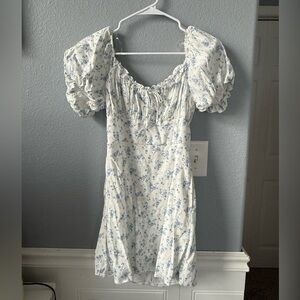 Altar'd State Blue Floral Mini Dress